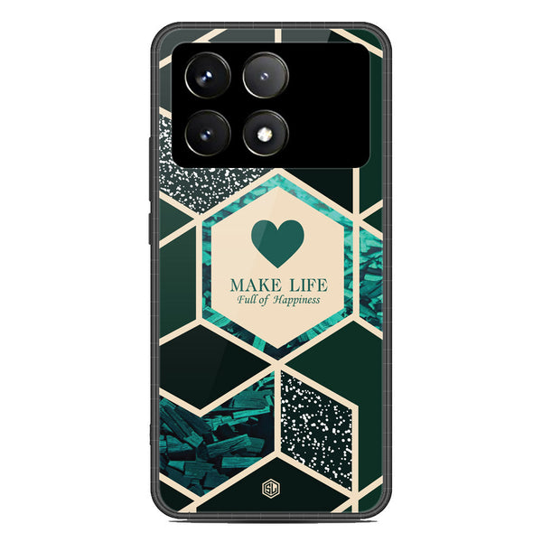 Happiness Series Soft Phone Case - Premium Glass Case - Design 4 - Xiaomi Poco X6 Pro