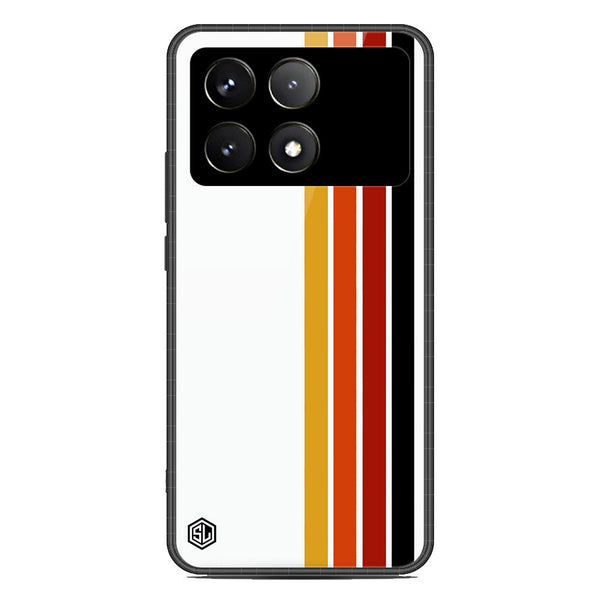 Retro Stripes Series Soft Phone Case - Premium Glass Case - Design 4 - Xiaomi Poco X6 Pro