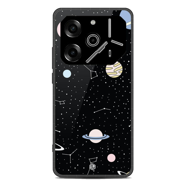 Space Series Soft Phone Case - Metal Case - Design 1 - Tecno Pova 6