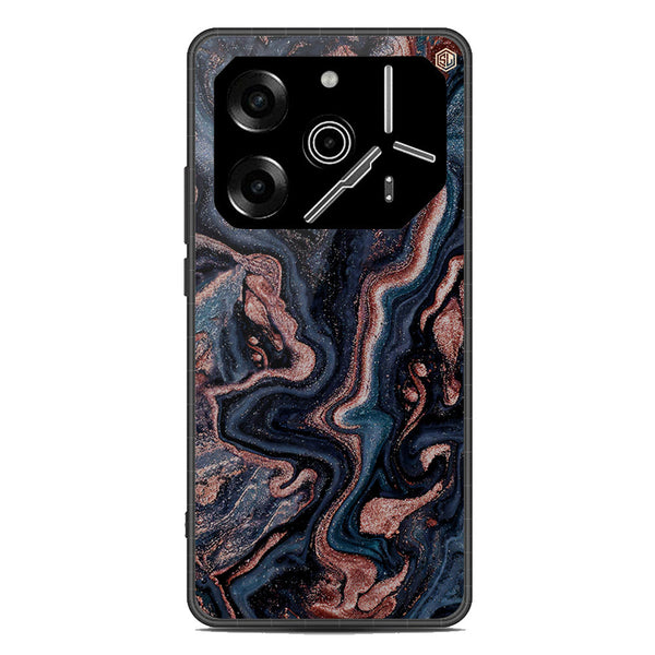 Marble Series Soft Phone Case - Metal Case - Design 4 - Tecno Pova 6