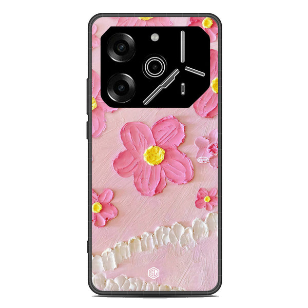 Floral Series Soft Phone Case - Metal Case - Design 2 - Tecno Pova 6