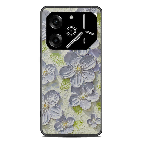 Floral Series Soft Phone Case - Metal Case - Design 12 - Tecno Pova 6