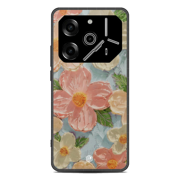 Floral Series Soft Phone Case - Metal Case - Design 16 - Tecno Pova 6