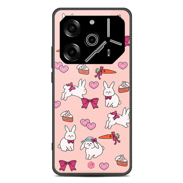 Cute Korean Design Series Soft Phone Case - Metal Case - Design 1 - Tecno Pova 6