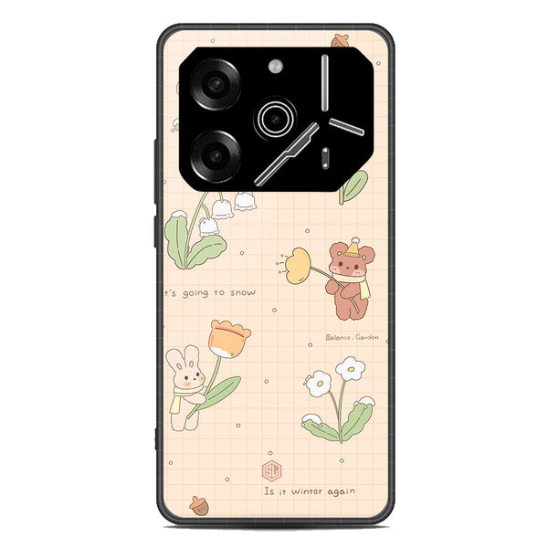 Cute Korean Design Series Soft Phone Case - Metal Case - Design 4 - Tecno Pova 6