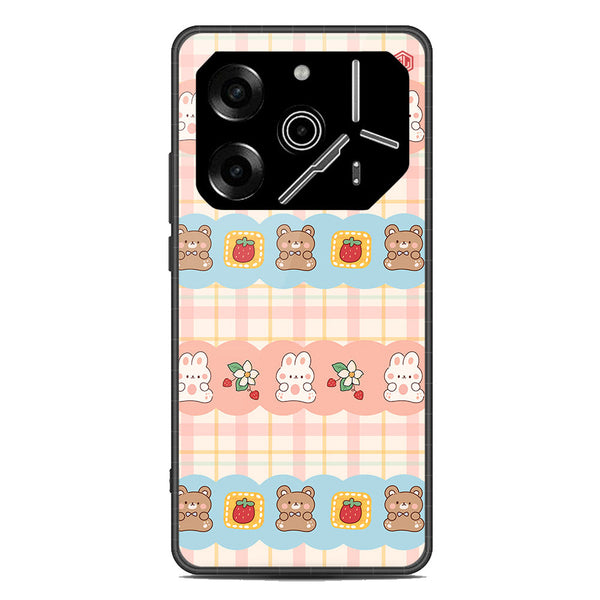 Cute Korean Design Series Soft Phone Case - Metal Case - Design 5 - Tecno Pova 6