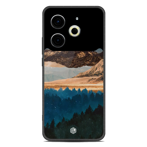 Mountains Wanderlust Series Soft Phone Case - Metal Case - Design 1 - Tecno Pova 6 Neo