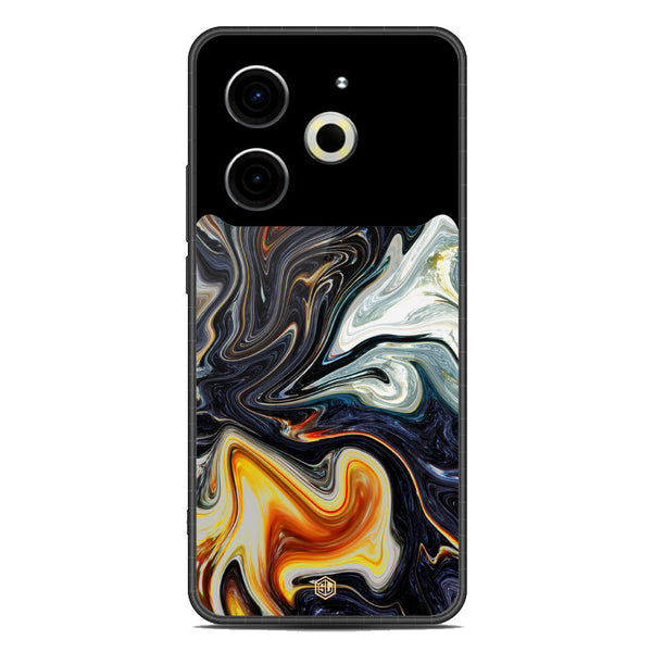 Marble Series Soft Phone Case - Metal Case - Design 1 - Tecno Pova 6 Neo