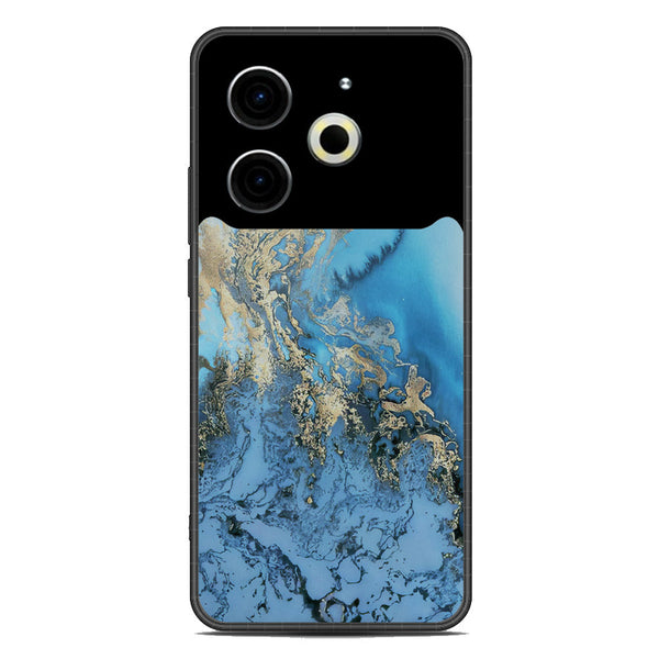 Marble Series Soft Phone Case - Metal Case - Design 2 - Tecno Pova 6 Neo
