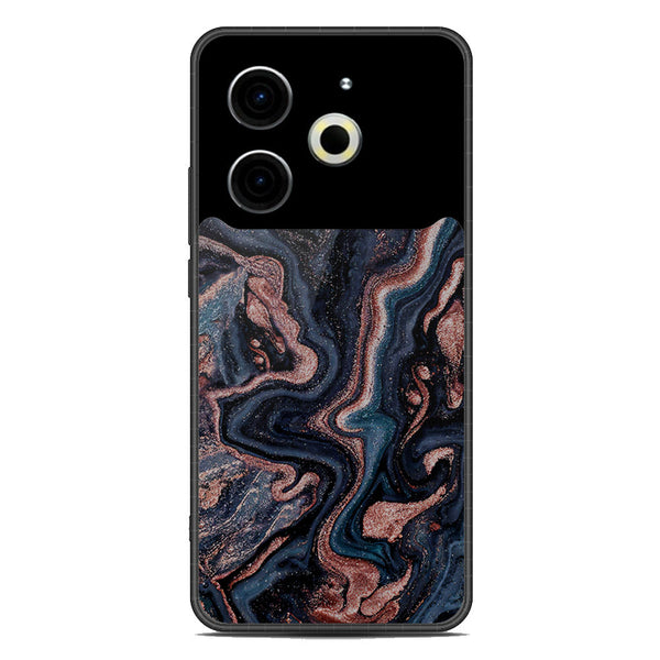 Marble Series Soft Phone Case - Metal Case - Design 4 - Tecno Pova 6 Neo