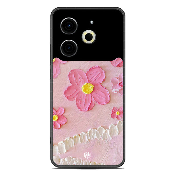 Floral Series Soft Phone Case - Metal Case - Design 2 - Tecno Pova 6 Neo