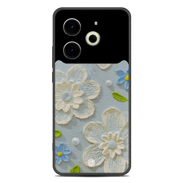 Floral Series Soft Phone Case - Metal Case - Design 3 - Tecno Pova 6 Neo