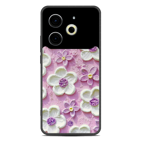 Floral Series Soft Phone Case - Metal Case - Design 4 - Tecno Pova 6 Neo
