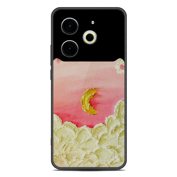 Floral Series Soft Phone Case - Metal Case - Design 7 - Tecno Pova 6 Neo