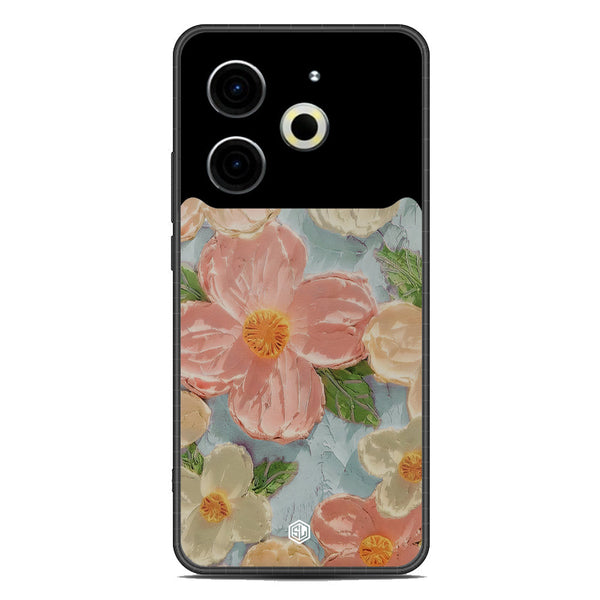 Floral Series Soft Phone Case - Metal Case - Design 16 - Tecno Pova 6 Neo
