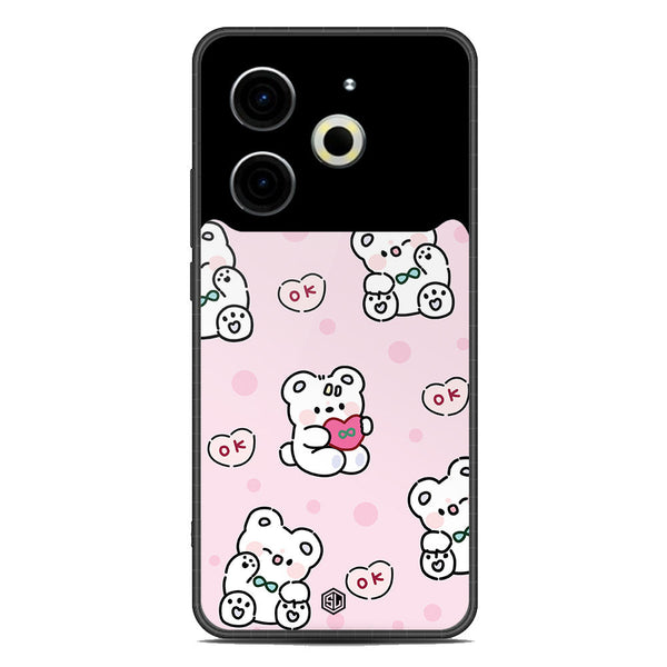 Cute Chic Series Soft Phone Case - Metal Case - Design 1 - Tecno Pova 6 Neo