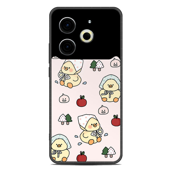 Cute Chic Series Soft Phone Case - Metal Case - Design 2 - Tecno Pova 6 Neo