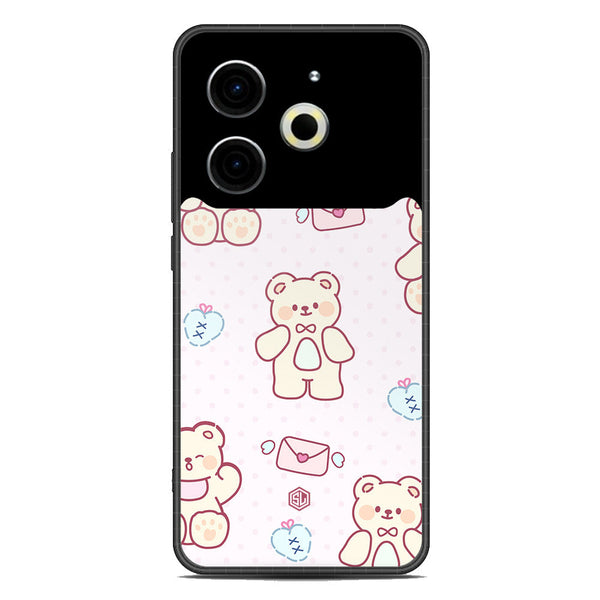 Cute Chic Series Soft Phone Case - Metal Case - Design 3 - Tecno Pova 6 Neo