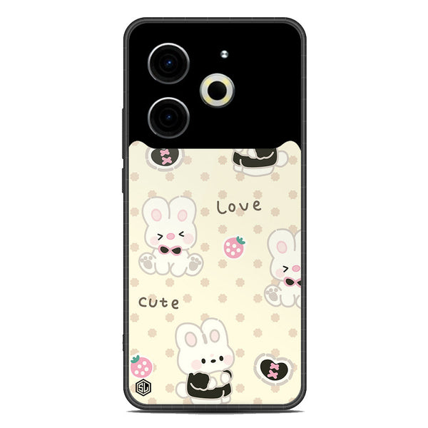 Cute Chic Series Soft Phone Case - Metal Case - Design 4 - Tecno Pova 6 Neo