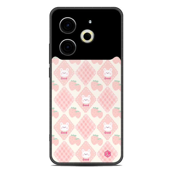 Cute Korean Design Series Soft Phone Case - Metal Case - Design 3 - Tecno Pova 6 Neo