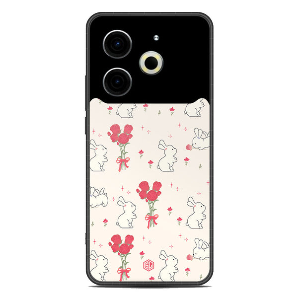Cute Korean Design Series Soft Phone Case - Metal Case - Design 6 - Tecno Pova 6 Neo