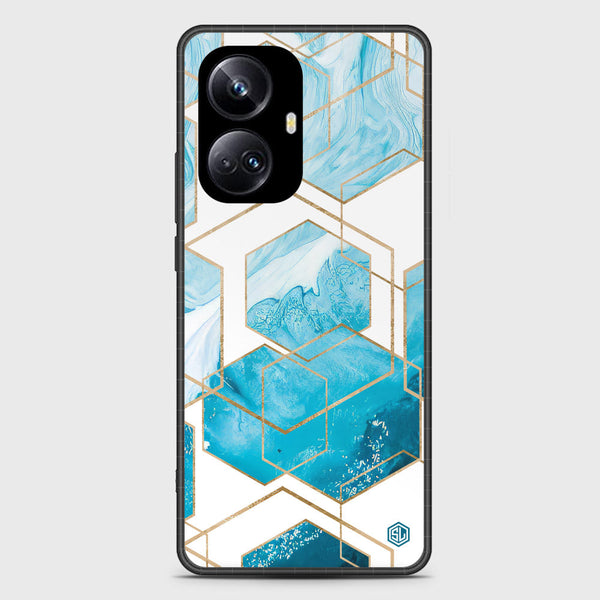 Stylish Marble Series Soft Phone Case - Metal Case - Design 1 - Realme 10 Pro Plus