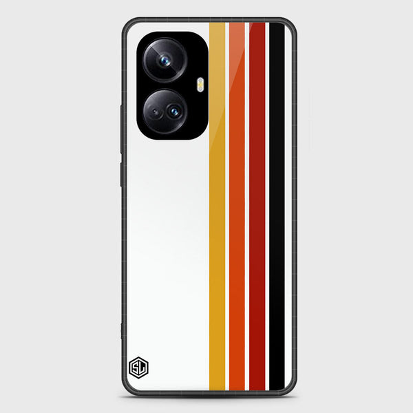 Retro Stripes Series Soft Phone Case - Metal Case - Design 4 - Realme 10 Pro Plus