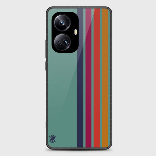 Retro Stripes Series Soft Phone Case - Metal Case - Design 5 - Realme 10 Pro Plus