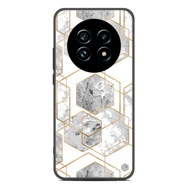 Stylish Marble Series Soft Phone Case - Metal Case - Design 2 - Realme 13 Pro Plus