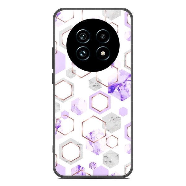 Stylish Marble Series Soft Phone Case - Metal Case - Design 5 - Realme 13 Pro Plus
