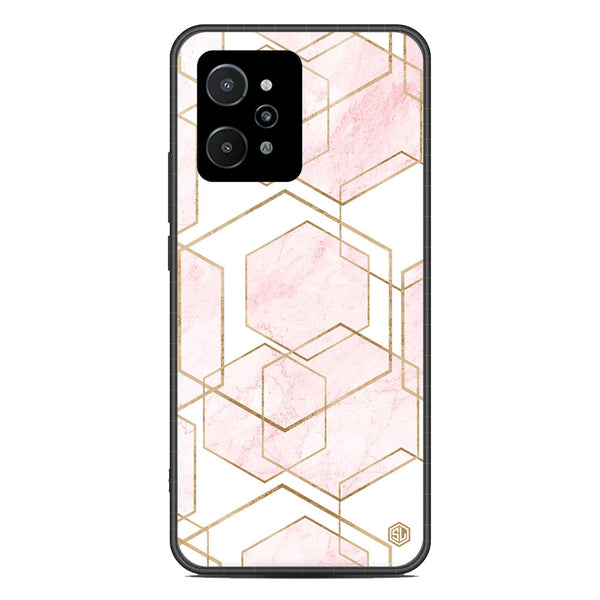 Stylish Marble Series Soft Phone Case - Metal Case - Design 3 - Realme C31