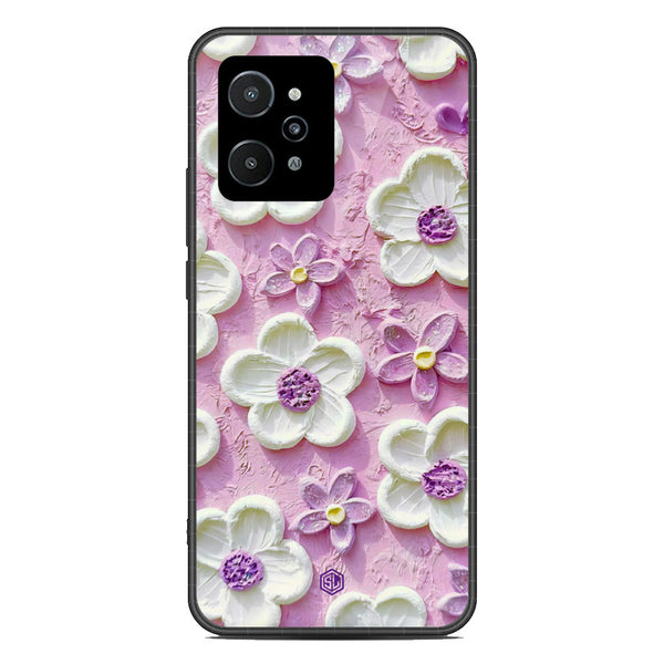 Floral Series Soft Phone Case - Metal Case - Design 4 - Realme C31