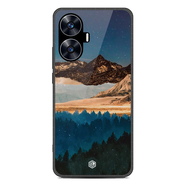 Mountains Wanderlust Series Soft Phone Case - Metal Case - Design 1 - Realme C55