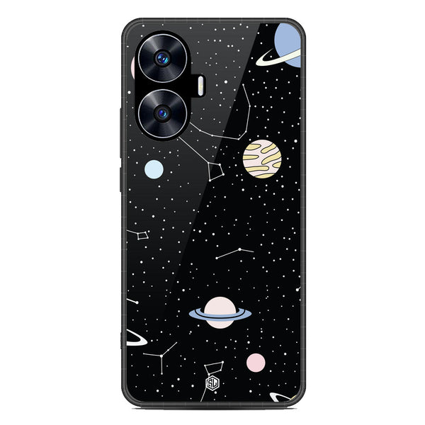 Space Series Soft Phone Case - Metal Case - Design 1 - Realme C55