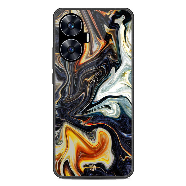 Marble Series Soft Phone Case - Metal Case - Design 1 - Realme C55