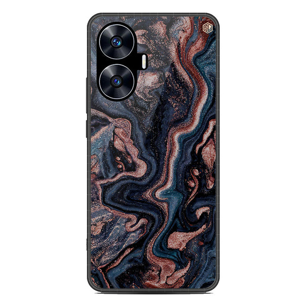 Marble Series Soft Phone Case - Metal Case - Design 4 - Realme C55