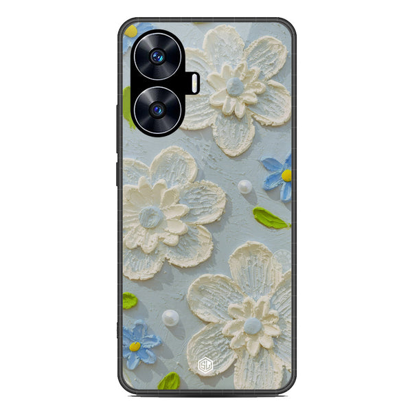 Floral Series Soft Phone Case - Metal Case - Design 3 - Realme C55