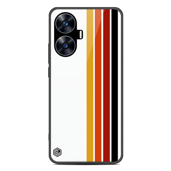 Retro Stripes Series Soft Phone Case - Metal Case - Design 4 - Realme C55