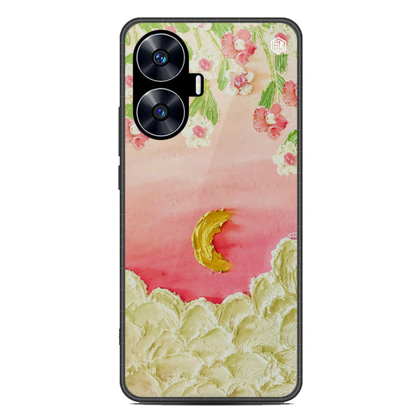Floral Series Soft Phone Case - Metal Case - Design 7 - Realme C55