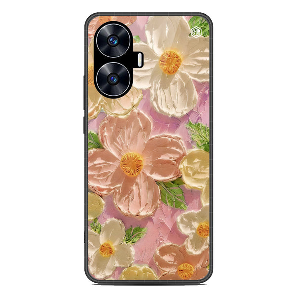Floral Series Soft Phone Case - Metal Case - Design 11 - Realme C55
