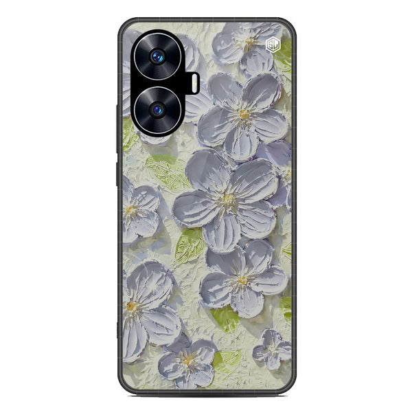 Floral Series Soft Phone Case - Metal Case - Design 12 - Realme C55