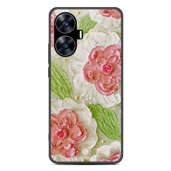 Floral Series Soft Phone Case - Metal Case - Design 13 - Realme C55