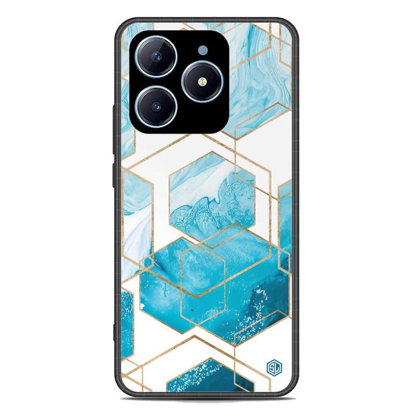 Stylish Marble Series Soft Phone Case - Premium Glass Case - Design 1 - Realme C61