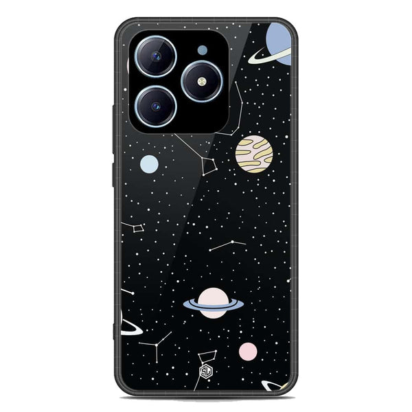 Space Series Soft Phone Case - Premium Glass Case - Design 1 - Realme C61