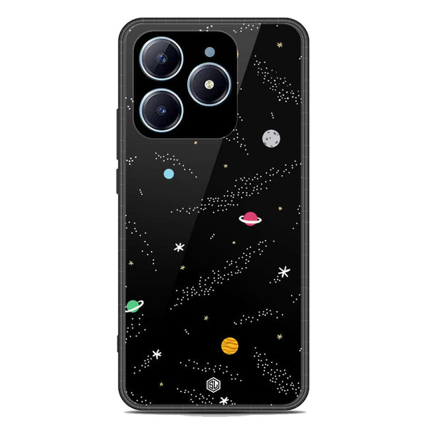 Space Series Soft Phone Case - Premium Glass Case - Design 2 - Realme C61