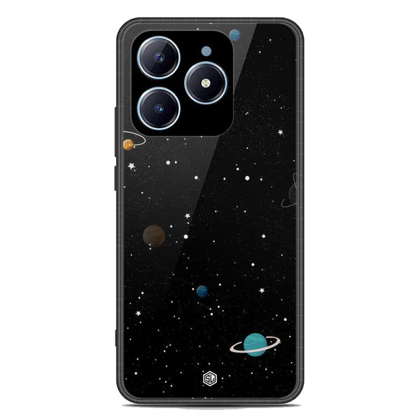 Space Series Soft Phone Case - Premium Glass Case - Design 3 - Realme C61