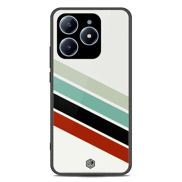 Retro Stripes Series Soft Phone Case - Premium Glass Case - Design 2 - Realme C61