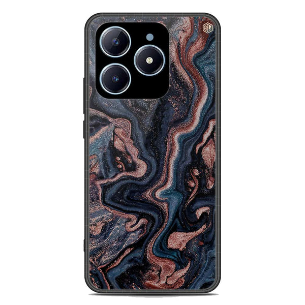 Marble Series Soft Phone Case - Premium Glass Case - Design 4 - Realme C61