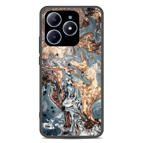Marble Series Soft Phone Case - Premium Glass Case - Design 5 - Realme C61