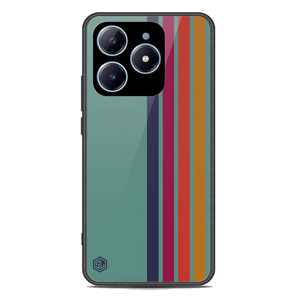 Retro Stripes Series Soft Phone Case - Premium Glass Case - Design 5 - Realme C61